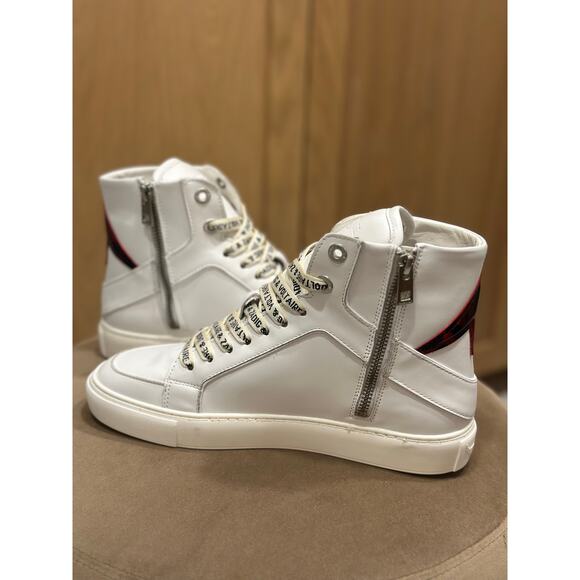 Zadig & Voltaire High Flash High-Top Sneakers in Power - Picture 3 of 9